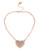 Betsey Johnson Pinktina Metal Pendant Necklace - Pink