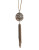 Lucky Brand Two-Tone Openwork Tassle Necklace - SILVER TONE