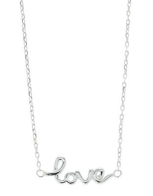 Expression Sterling Silver Love necklace - Silver