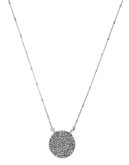 Lucky Brand Silver Pave Necklace - Silver