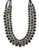 Expression Bead and Chain Collar Necklace - Black