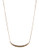 Lucky Brand Gold Pave Bar Pendant Necklace - Gold