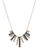 Kensie Metal and Stone Shower Necklace - BLACK