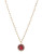 Kensie Long Stone Pendant Necklace - Red
