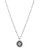 Kensie Long Stone Pendant Necklace - Black