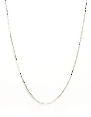 "Expression 18"" Sterling Silver Box Chain - Silver - 18"