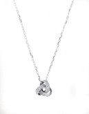 Expression Sterling Silver Love Knot Pendant - Silver