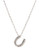 Expression Sterling Silver Cubic Zirconia Horseshoe Necklace - Silver