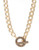 Expression Curb Chain Necklace with Pave Toggle Clasp - Brown