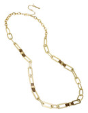 Kenneth Cole New York Oval Link Long Necklace - Gold