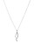 Expression Sterling Silver and Cubic Zirconia Twisted Pendant Necklace - SILVER