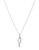 Expression Sterling Silver and Cubic Zirconia Twisted Pendant Necklace - Silver