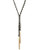 Bcbgeneration Gold And Black Threaded Y Neck - Gold