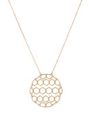 Kensie Tri Tone Flex Pendant Necklace - Gold