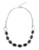 Cezanne Metal Crystal Collar Necklace - Black