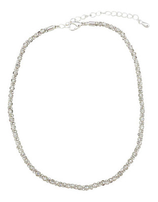 Cezanne Thin Crystal Necklace - Crystal