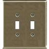 Traditional Brushed Nickel Double Toggle