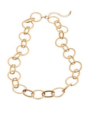 Expression Textured Chain Necklace - GOLD