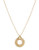Expression Mesh Cut Out Pendant Necklace - Gold