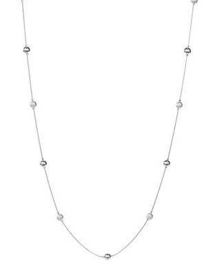 Expression Mixed Bead Necklace - Silver