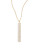 Expression Pave Bar Pendant Necklace - GOLD