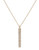 Expression Pave Bar Pendant Necklace - Gold