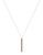 Expression Tube Pendant Necklace - Gold