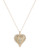 Expression Crystal Heart Pendant Necklace - Gold