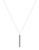 Expression Tube Pendant Necklace - Silver