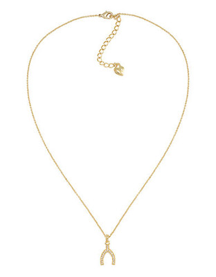 Carolee Little Loves Gold Wishbone Pendant Necklace - Gold