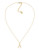 Carolee Little Loves Gold Wishbone Pendant Necklace - Gold