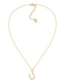 Carolee Little Loves Gold Horseshoe Pendant Necklace - Gold