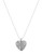 Expression Filigree Heart Pendant Necklace - Silver