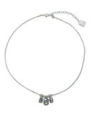Anne Klein 16 in 2 Charm Pendant Necklace - Silver