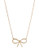 Expression Bow Pendant Necklace - Gold