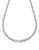 Crislu 25.80 Cttw Riviera Tennis Necklace With Graduating Round Cut Cubic Zirconia Stones - Silver
