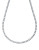 Crislu Classic Tennis Necklace With Brilliant Cubic Zirconia - SILVER