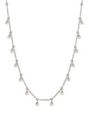 Nadri Sway Pearl All Around Necklace - Grey