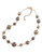 Carolee Cocoa Pearl Necklace With Gold Crystal Center - Dark Brown