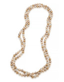 Carolee Cosmic Reflections 72 Inch Tonal Gold Rope Necklace Plastic Plastic Single Strand Necklace - Gold