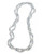 Carolee Cosmic Reflections 72 Inch Tonal Silver Rope Necklace Plastic Plastic Single Strand Necklace - Silver
