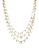 Cezanne 3 Row Small Pearl Necklace - Ivory