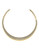 Michael Kors Gold Tone With Clear Pave Statement Choker Necklace - Gold