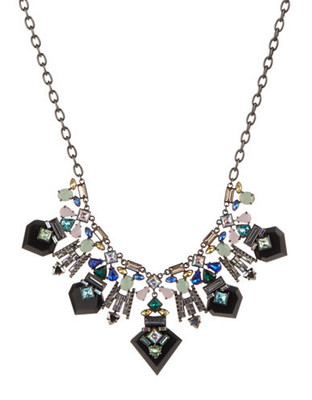 Trina Turk Drama Stone Collar Necklace - Multi Coloured