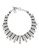 Carolee Deco Nights Dramatic Collar Necklace Silver Tone Crystal Statement Necklace - Black