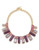 Carolee Modern Rosé Frontal Collar Necklace Gold Tone Crystal Collar Necklace - Pink