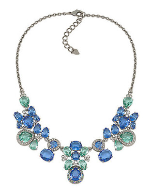 Carolee Nassau Nights Dramatic Bib Necklace - Blue
