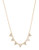 Trina Turk Triangle Stone Frontal Necklace - Gold