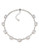 Carolee Deco Nights Emerald Collar Necklace Silver Tone Crystal Pendant Necklace - Silver