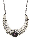 Haskell Purple Label Faux Pearl Bib Collar Necklace with Orchid - Pearl